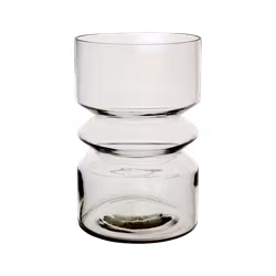 Geometriskt formad vas, 26cm, Klarglas