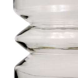 Geometriskt formad vas, 26cm, Klarglas