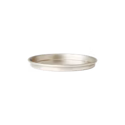 Handgjort fat i mässing, Ø9, Silverfärgad