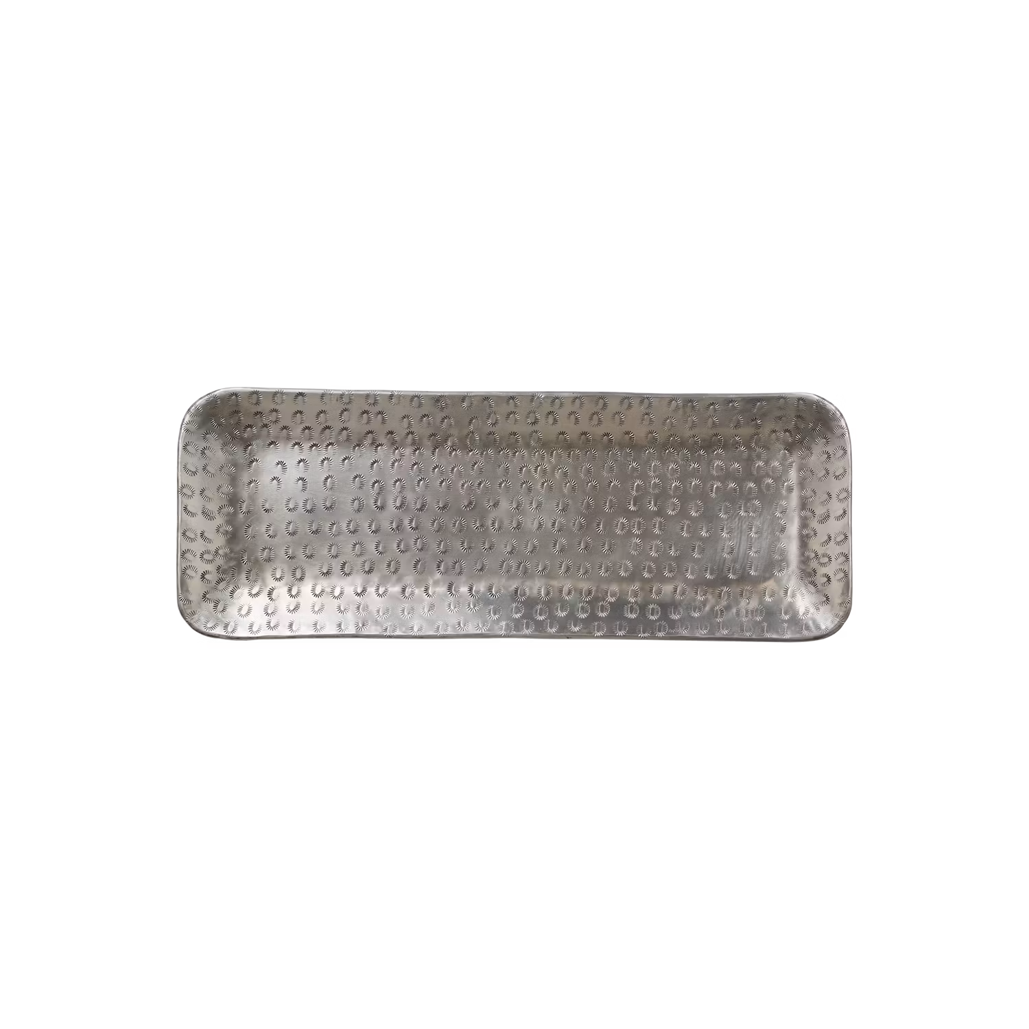 Vackert dekorationsfat, 50x18cm, Silver