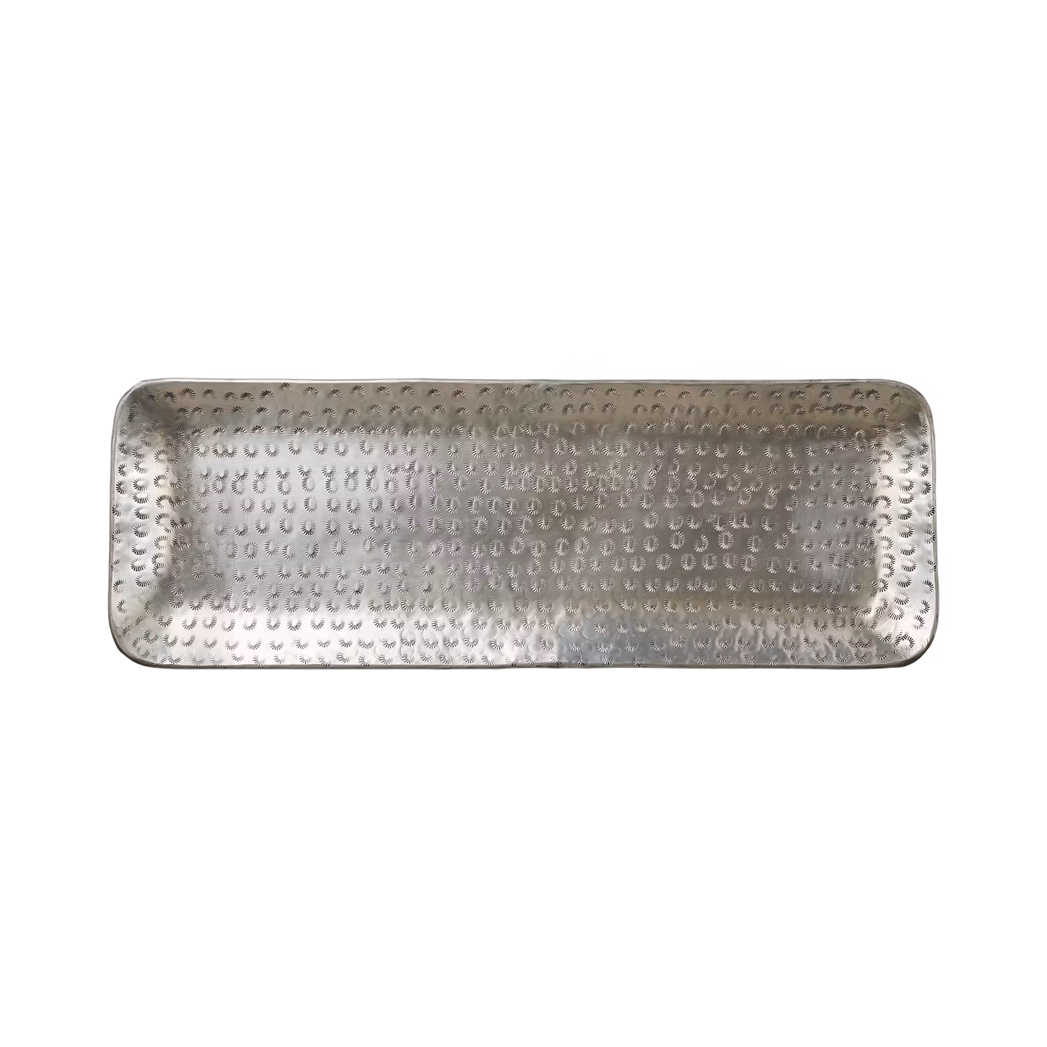 Vackert dekorationsfat, 60x21cm, Silver