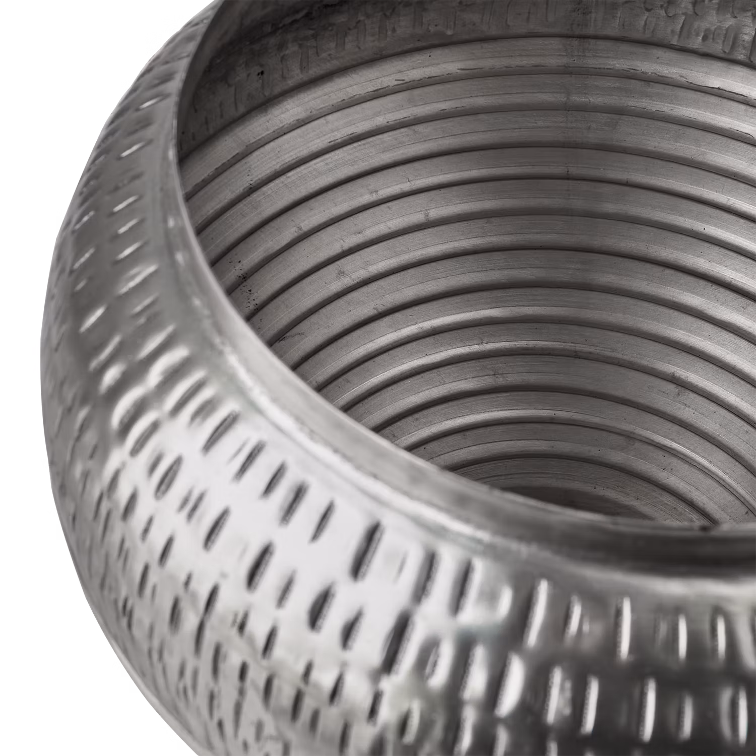 Vacker Urna med lock, Ø30cmxH32 cm, Silver
