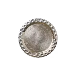 Vackert dekorationsfat, Ø30cm, Silver
