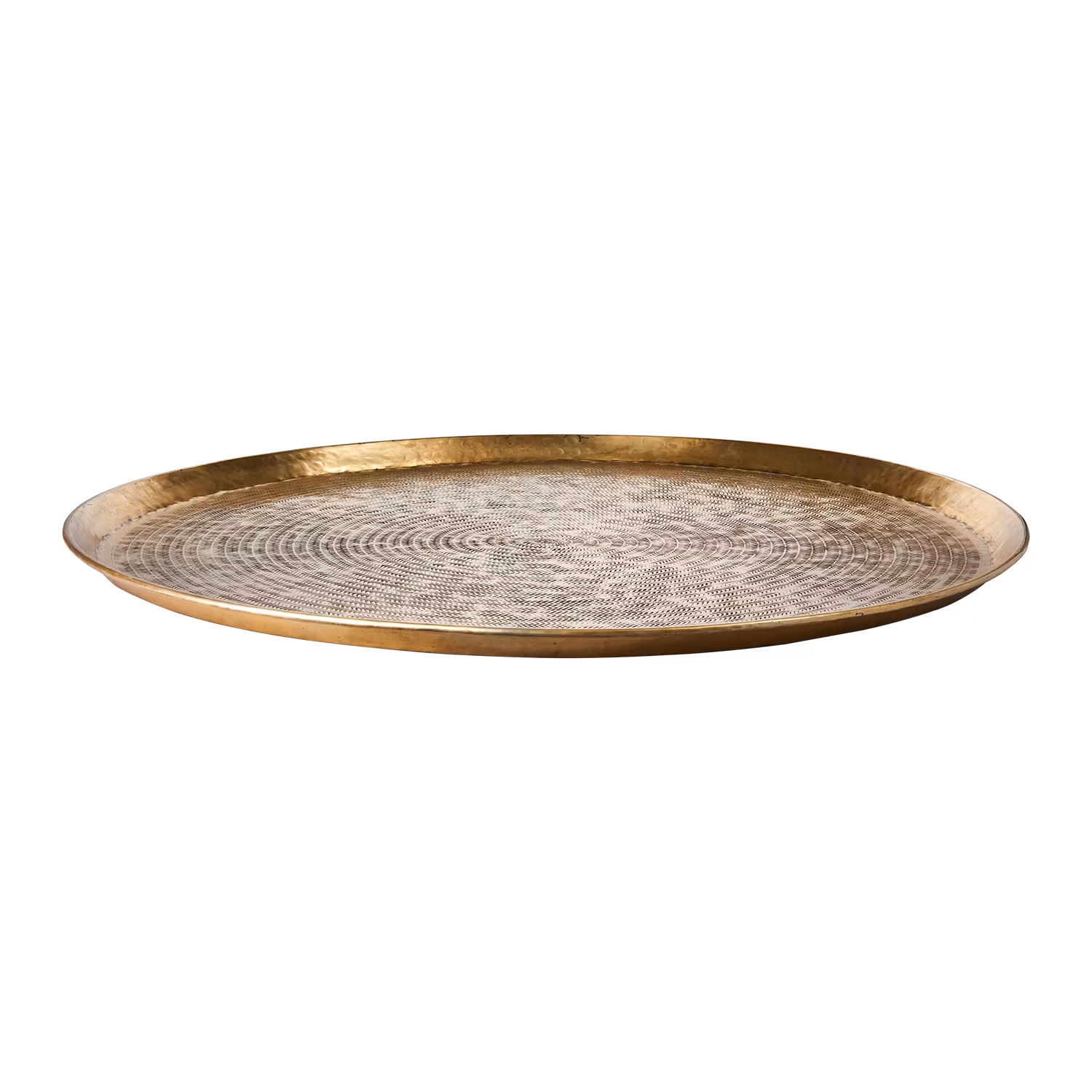 Vackert dekorationsfat, Ø90cm, Mässing