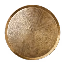 Vackert dekorationsfat, Ø90cm, Mässing