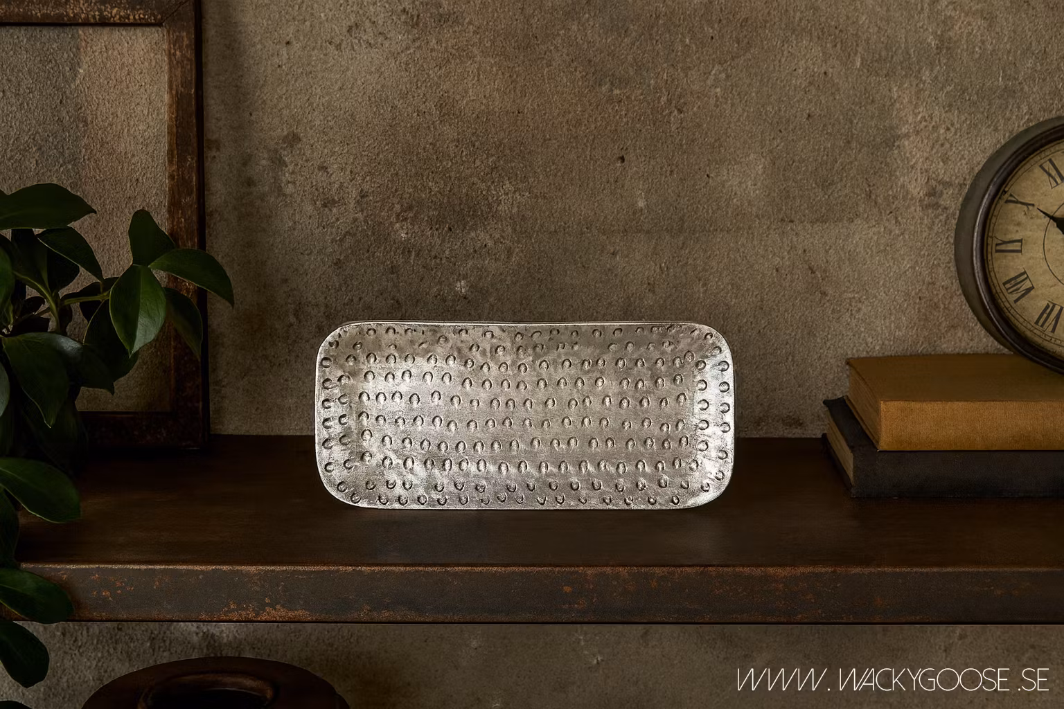 Vackert dekorationsfat, 30x13cm, Silver