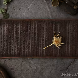 Vackert dekorationsfat, 40x16cm, Svart