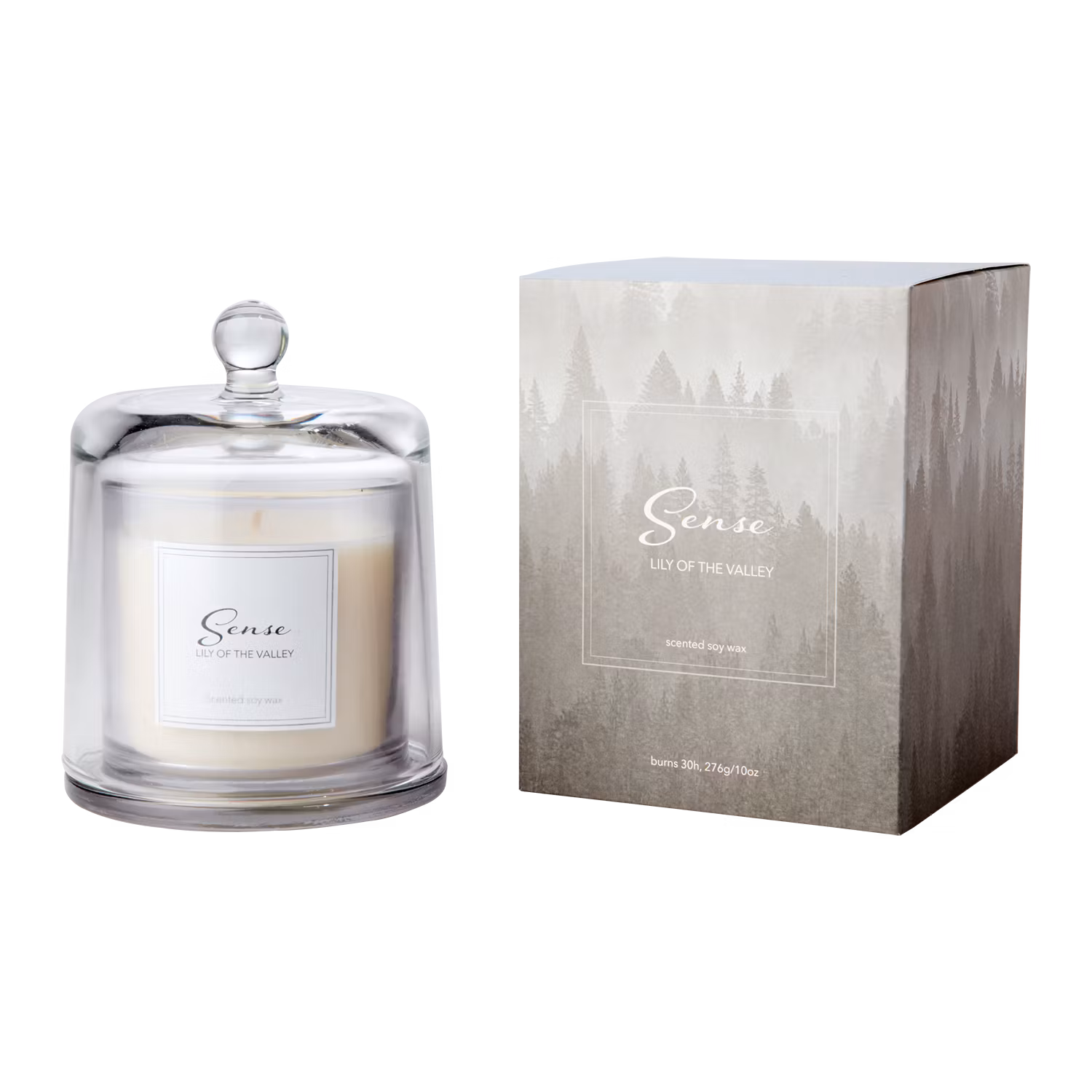 Doftljus med glaskupa, Lily of the Valley