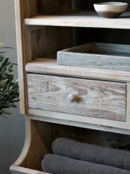 Stor hylla i antik design - Robust och unik förvaring, 222cm