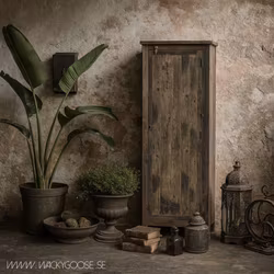 Handgjort skåp av återvunnet trä, 160cm