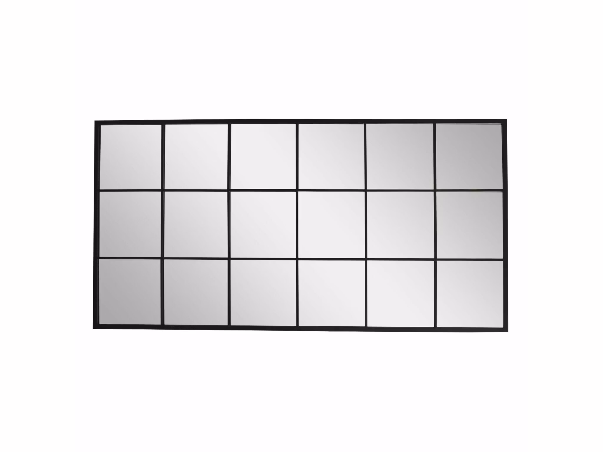 Industriell Helkroppsspegel i järn och glas - 180x90cm