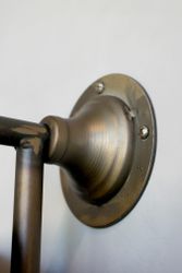 Vridbar spegel för väggen - 189x40cm, Antikmässing