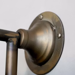 Vridbar spegel för väggen - 189x40cm, Antikmässing