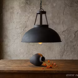 Taklampa, 46cm diameter, Mörk