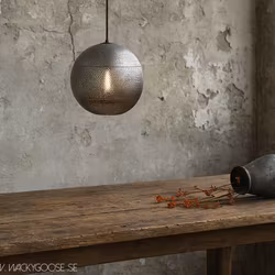 Taklampa i perforerat järn, 30cm, 2-pack