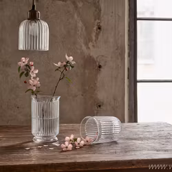 Vas i glas, Ø18cm, Klarglas
