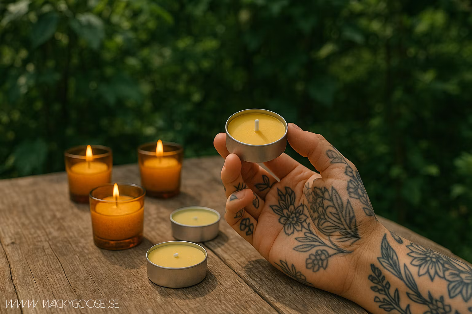 Myggljus/Värmeljus, 25-pack Citronella, Gul