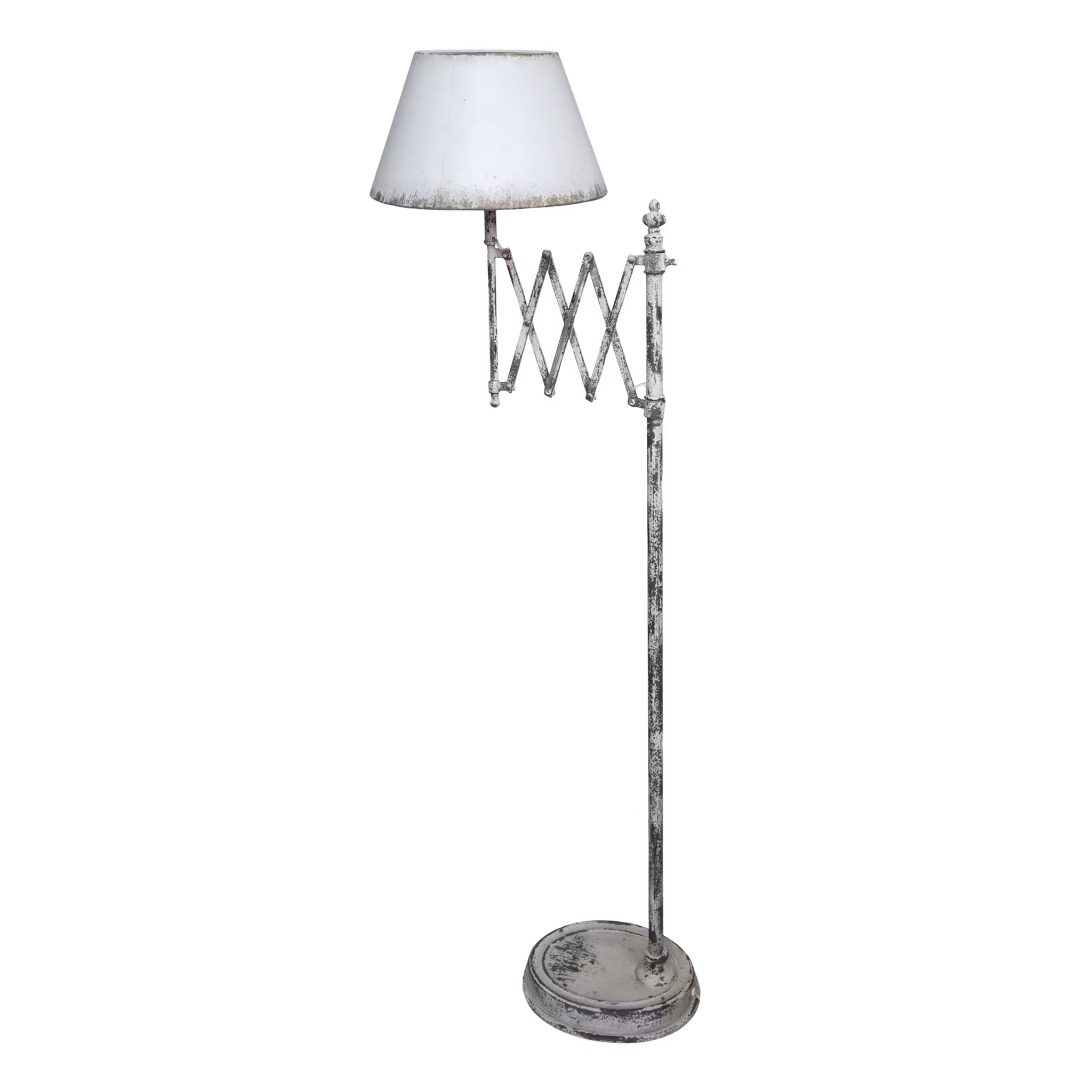 Golvlampa i fransk lantstil, Järn