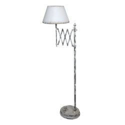 Golvlampa i fransk lantstil, Järn