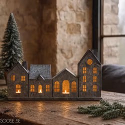Ljuslykta hus, 37cm