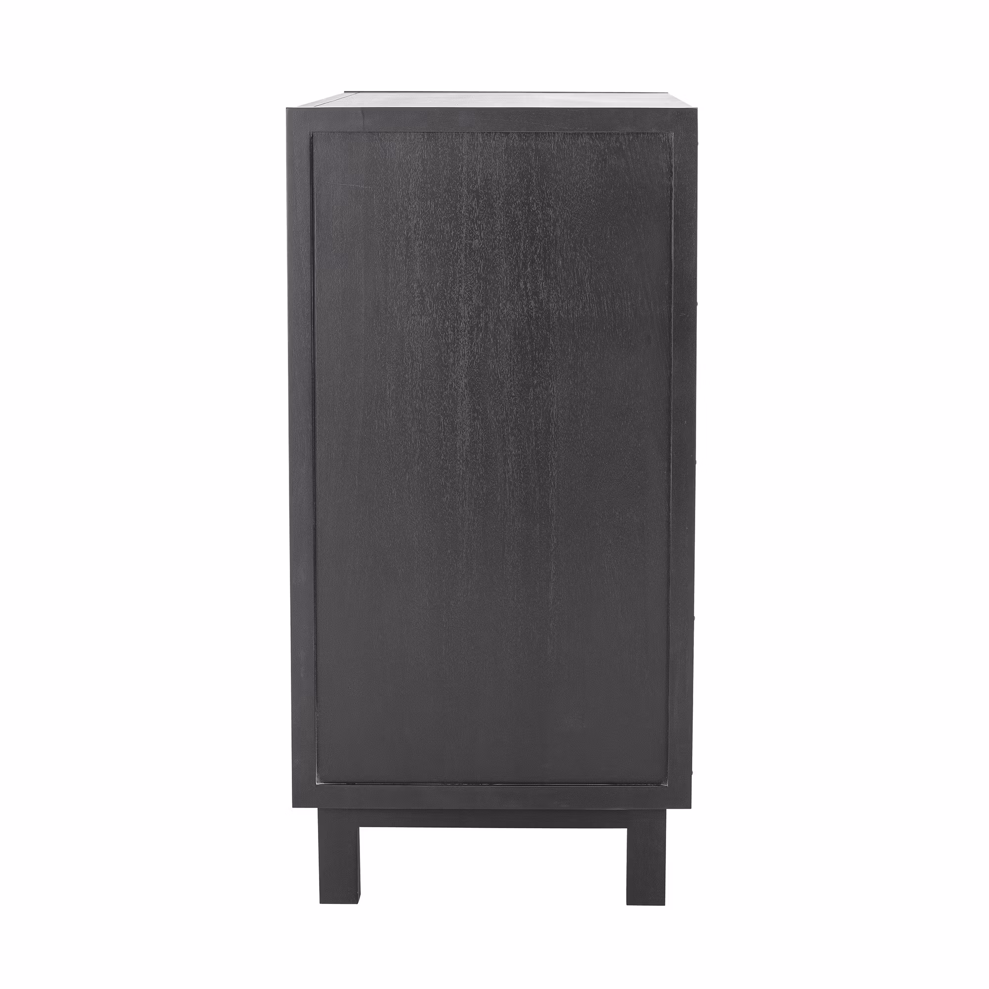 Rymlig trämöbel i svart, 100cm