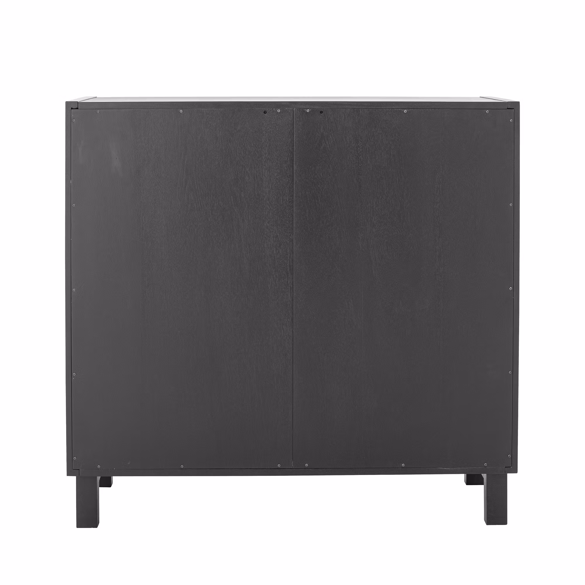 Rymlig trämöbel i svart, 100cm