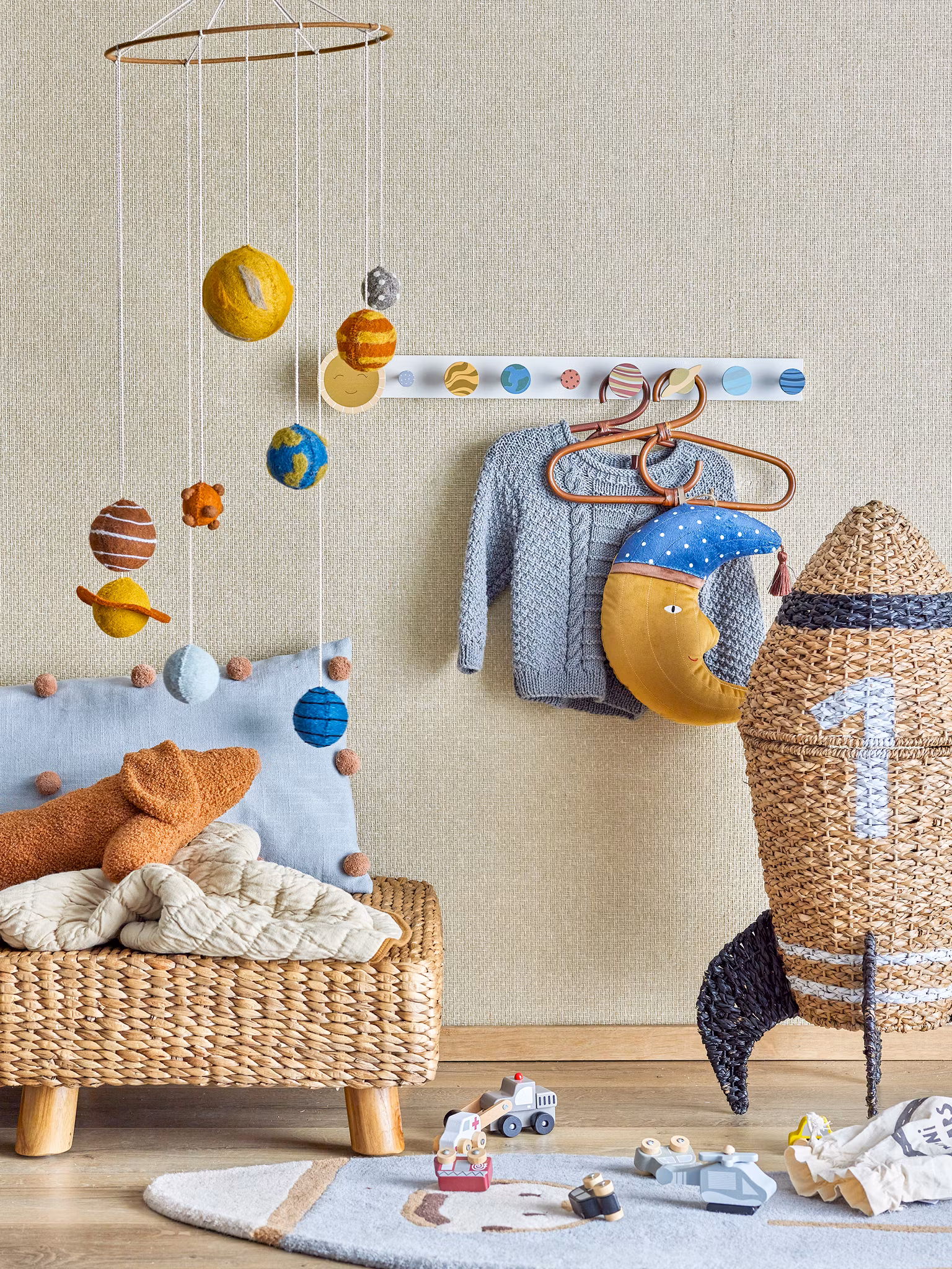 Kollektion MINI - Förvaringskorg RAKET