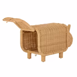 Kollektion MINI - Fotpall/Pall/Bänk med förvaring Noshörning