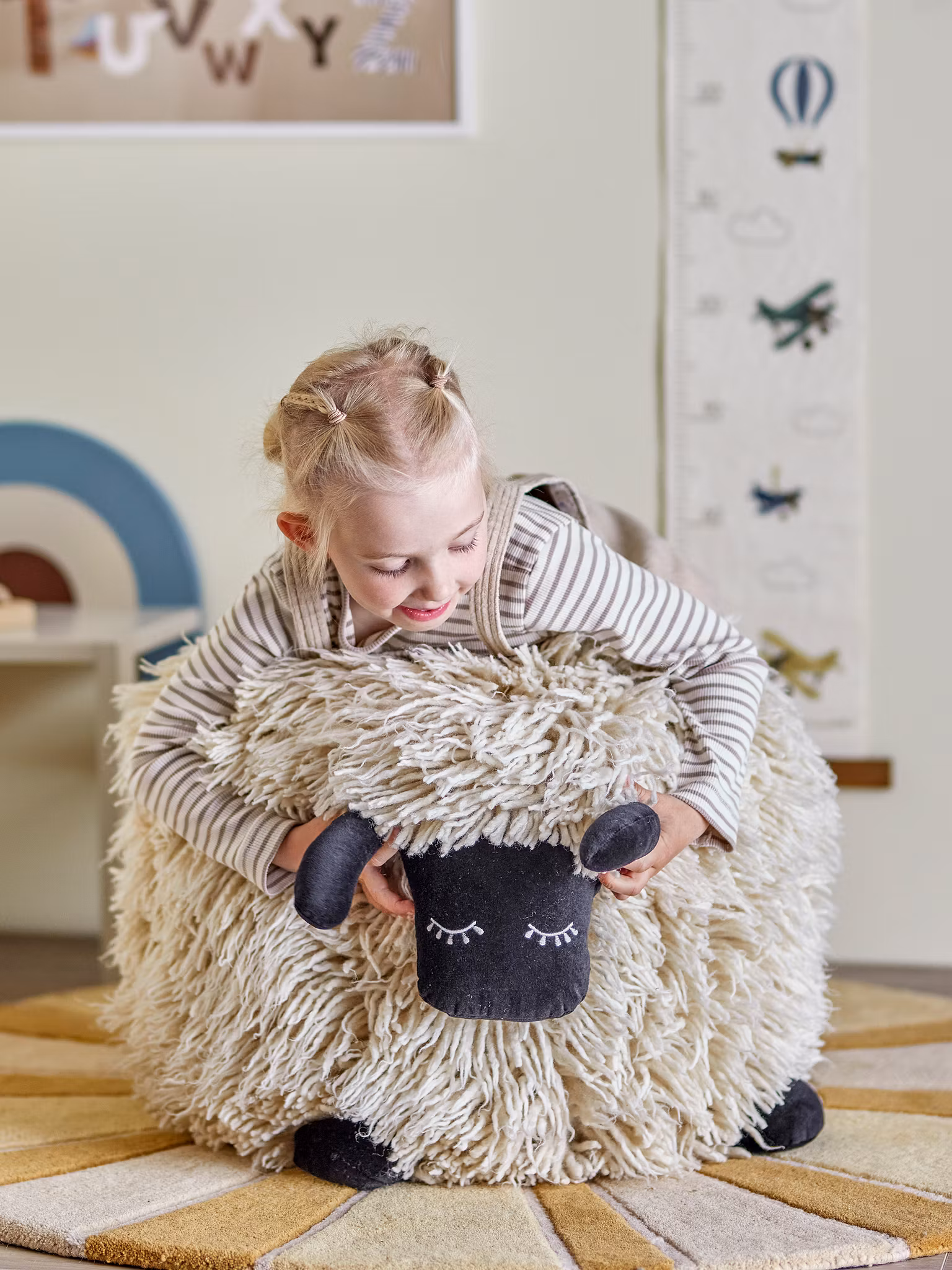 Kollektion MINI - Gosig Pall/Puff Får