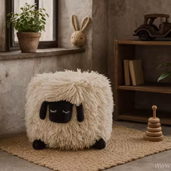 Kollektion MINI - Gosig Pall/Puff Får