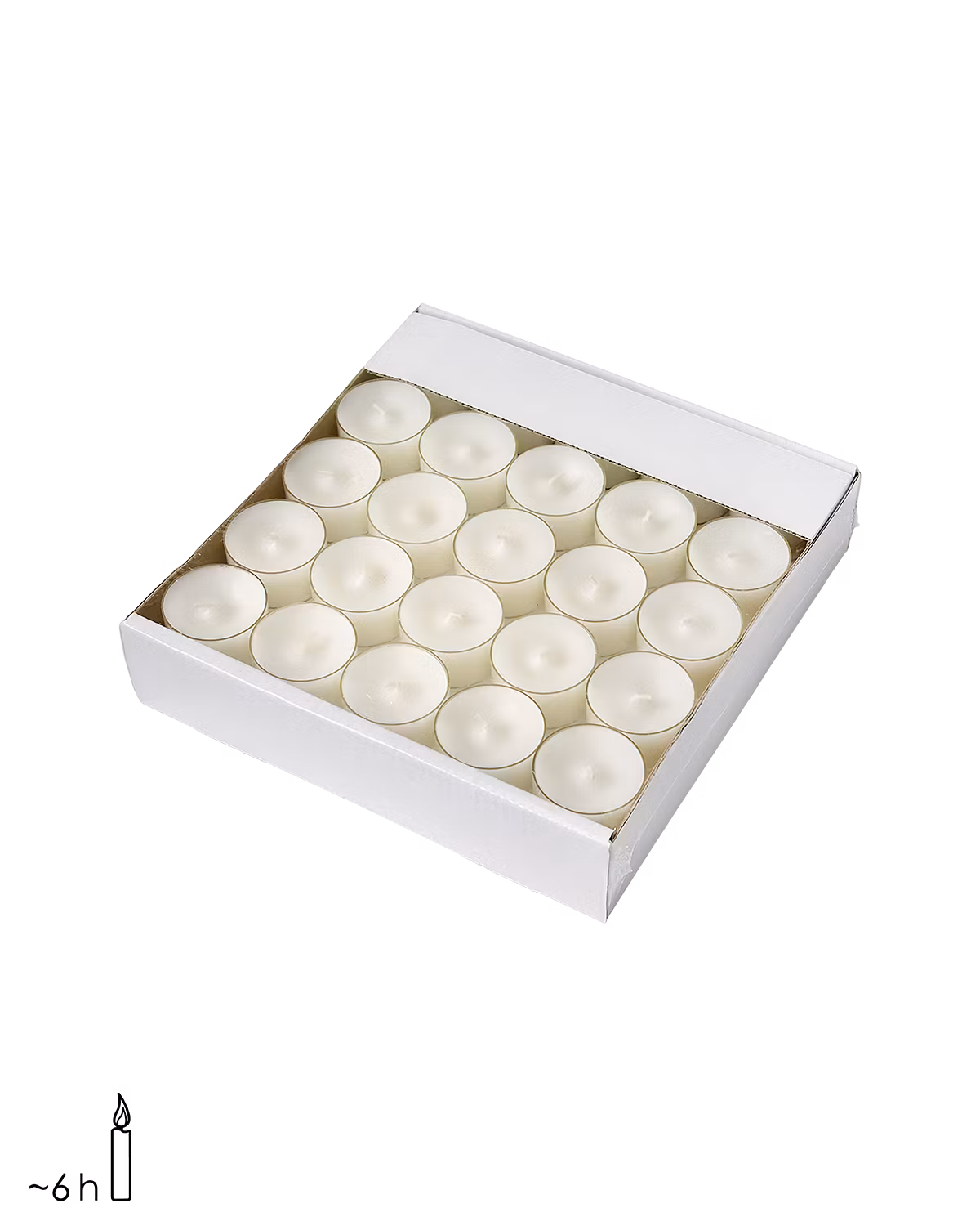 Värmeljus ~6 h, 50-pack