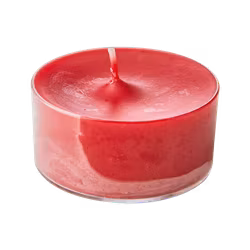 Maxi Värmeljus ~8,5 h, 4-pack, Röd