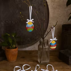 Handgjord glasfigur, PÅSKÄGG, Glasfusing