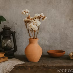 Handgjord mini-urna i terrakotta