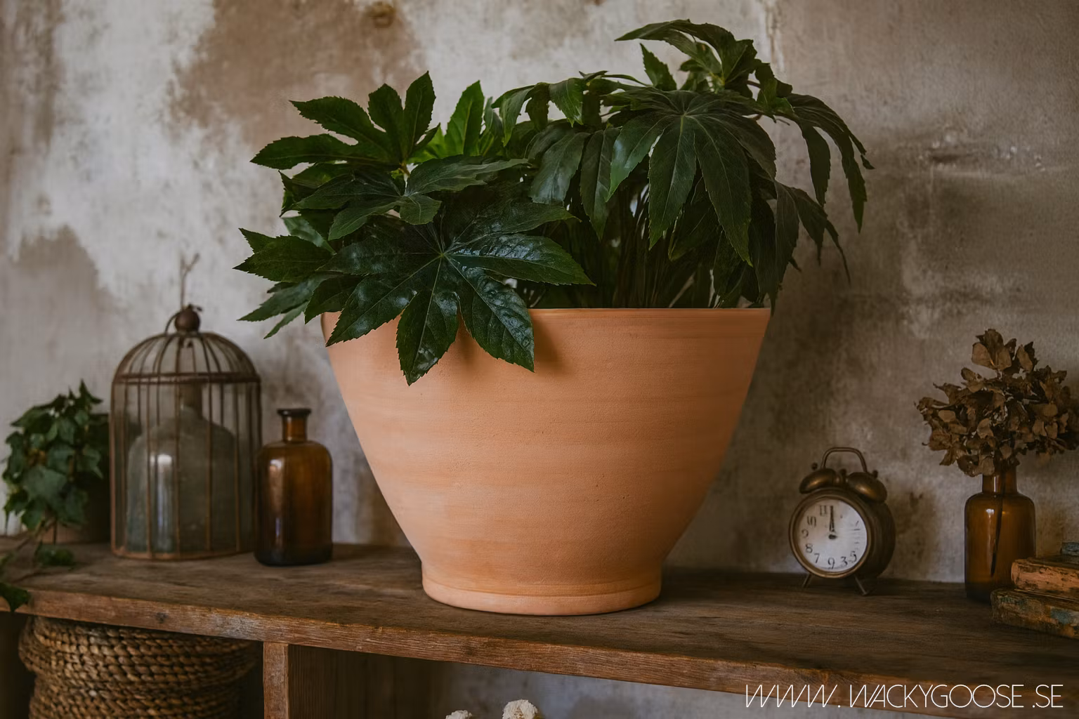 Handgjord Terrakotta kruka, ~Ø33