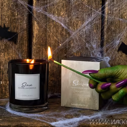 Doftljus med två vekar, ~45 h, Liquorice & sandalwood