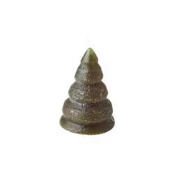 Handgjort figurljus Gran, Grön 9,5cm