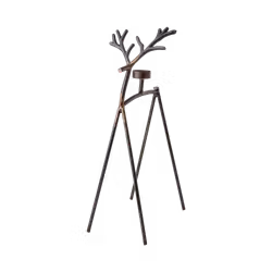 Ljusstake Ren i järn, Mässingfärgad/Rost, 47cm