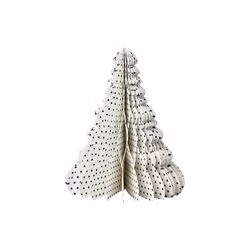 Dekorationsgran, Vit/Svart, 20cm