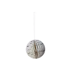 Julgransdekoration, Svart/Vit, 8x8cm
