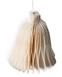 Julgransdekoration, Vit, 6x8cm