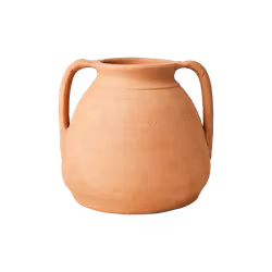 Handgjord urna i terrakotta, 21cm