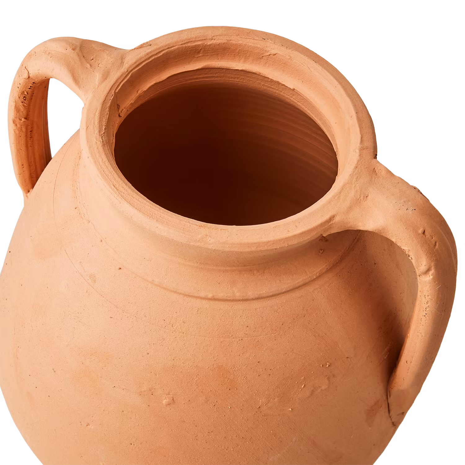 Handgjord urna i terrakotta, 21cm