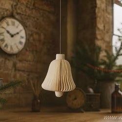 Julgransdekoration, Vit, 6x8cm