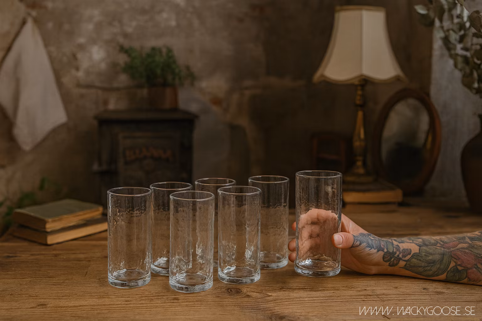 DISA Handgjorda Glas, 6-pack, Klar