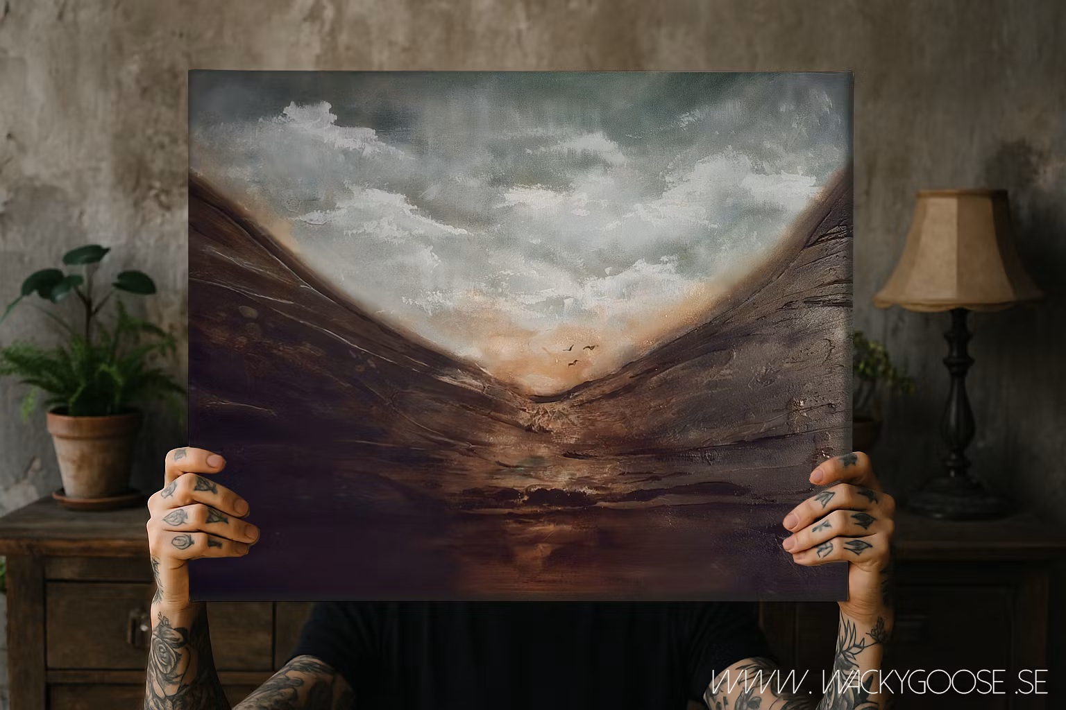 Originalmålning - Calm Thunder, 80x60cm