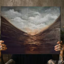 "Calm Thunder" - Originalmålning, 80x60cm