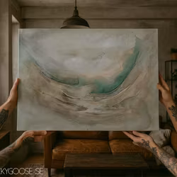 Elements in motion, "Whispers of Earth" - Originalmålning, 80x60cm