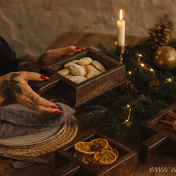 Litet handgjort fat med handtag