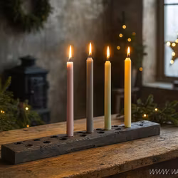 Rustik ljusstake, 17 ljus